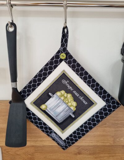 genähter Topflappen