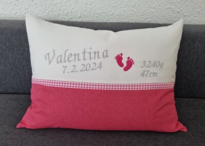 Geburtskissen mit Echtmaßen
