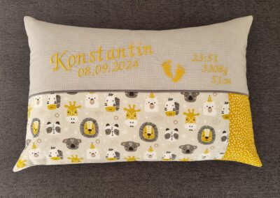 genähtes Geburtskissen