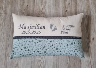 Geburtskissen mit Echtmaßen