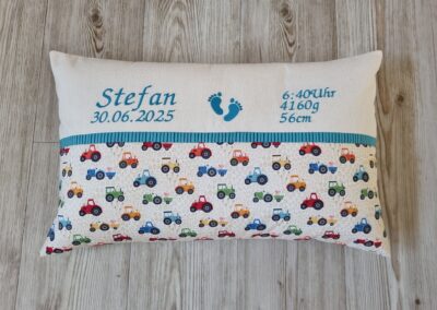 Geburtskissen mit Echtmaßen