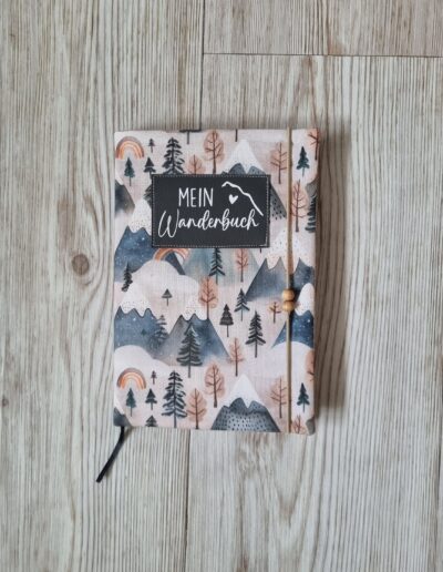 genähte Hülle für Notizbuch