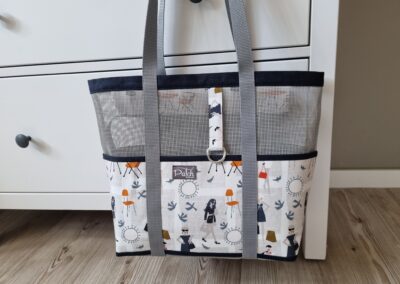 genähte Gittertasche