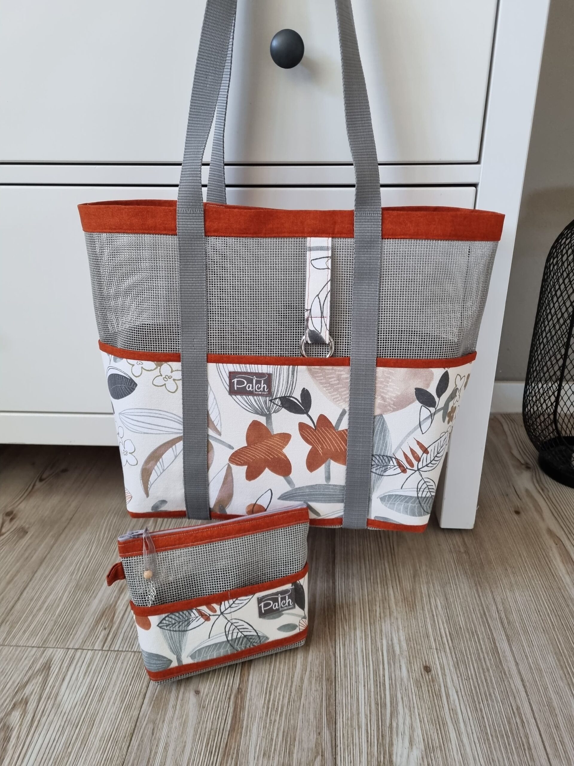 genähte Gittertasche