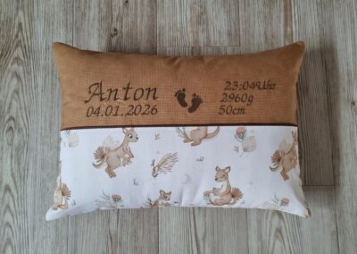 Geburtskissen mit Echtmaßen