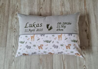 Geburtskissen mit Echtmaßen