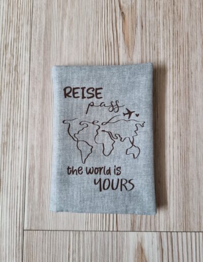 genähte Reisepasshülle