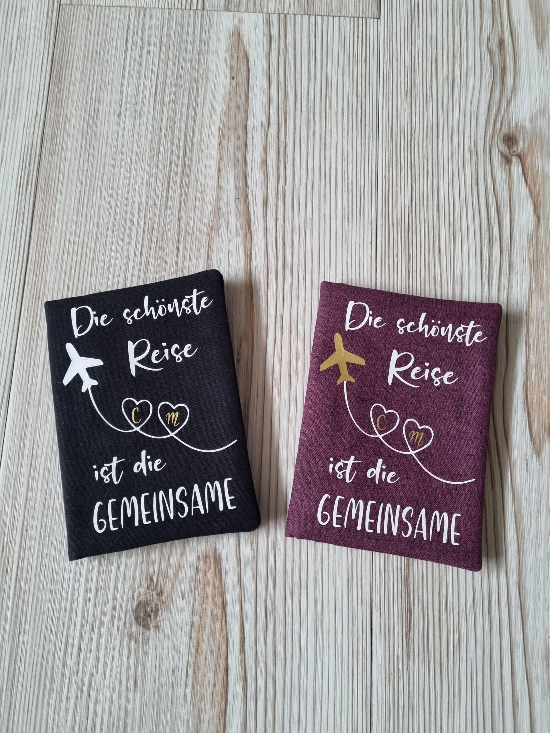 genähte Reisepasshülle